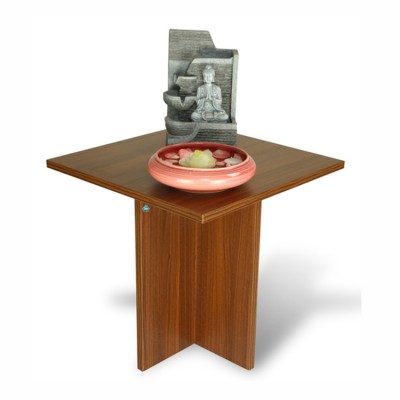 Delite Kom Lily Corner Engineered Wood Side Table  (Finish Color - Acacia Dark)
